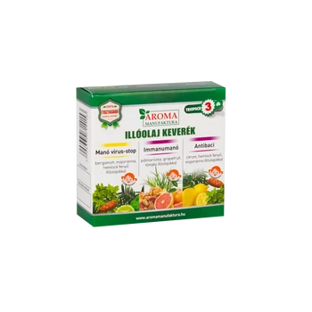 Aromastart Manó vírusőr illóolaj-keverék válogatás 3x10 ml Aromastart Manó vírusőr illóolaj-keverék válogatás 3x10 ml